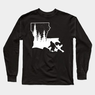 Louisiana Bigfoot Gift Long Sleeve T-Shirt